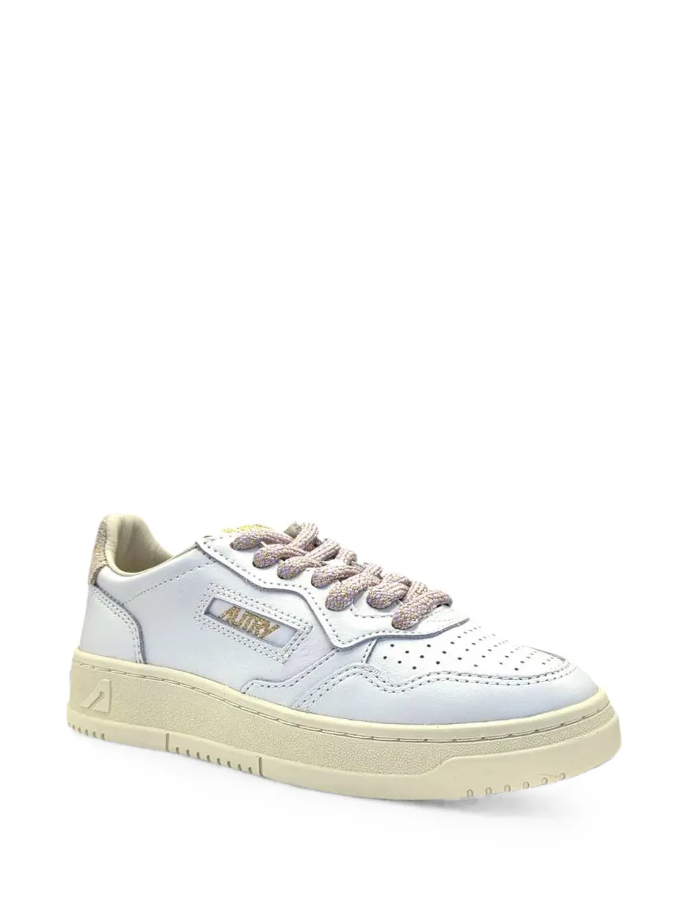 Autry Medalist perforated leather sneakers Wit