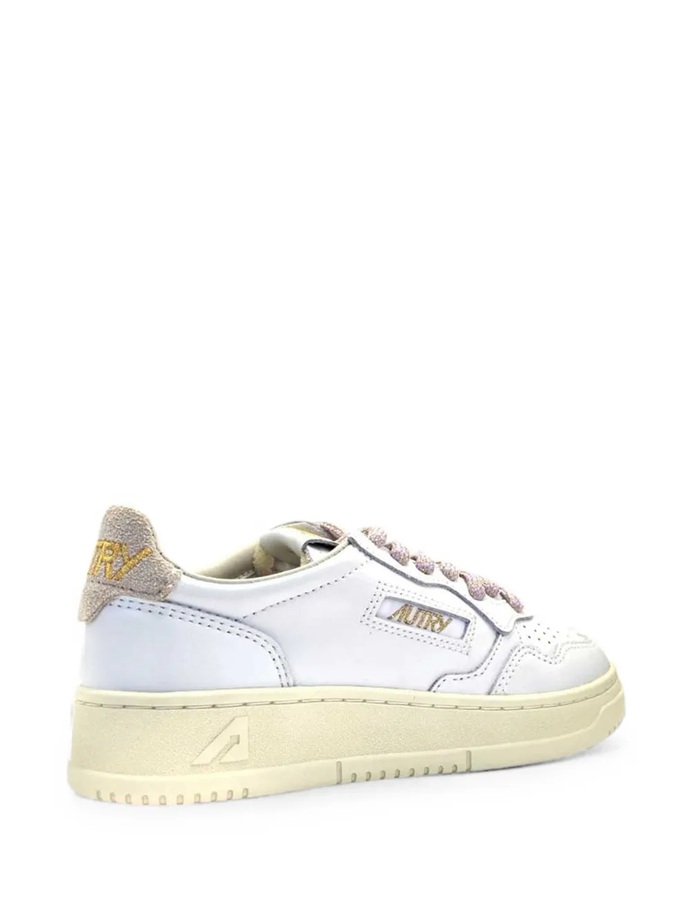 Autry Medalist perforated leather sneakers Wit