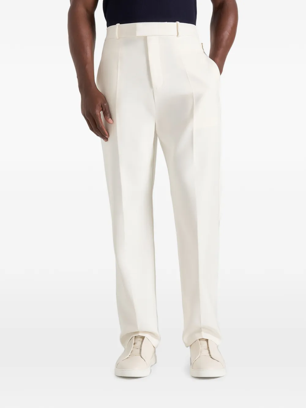 Manière De Voir Joseph regular-fit tailored trousers off-white - Toni neutri