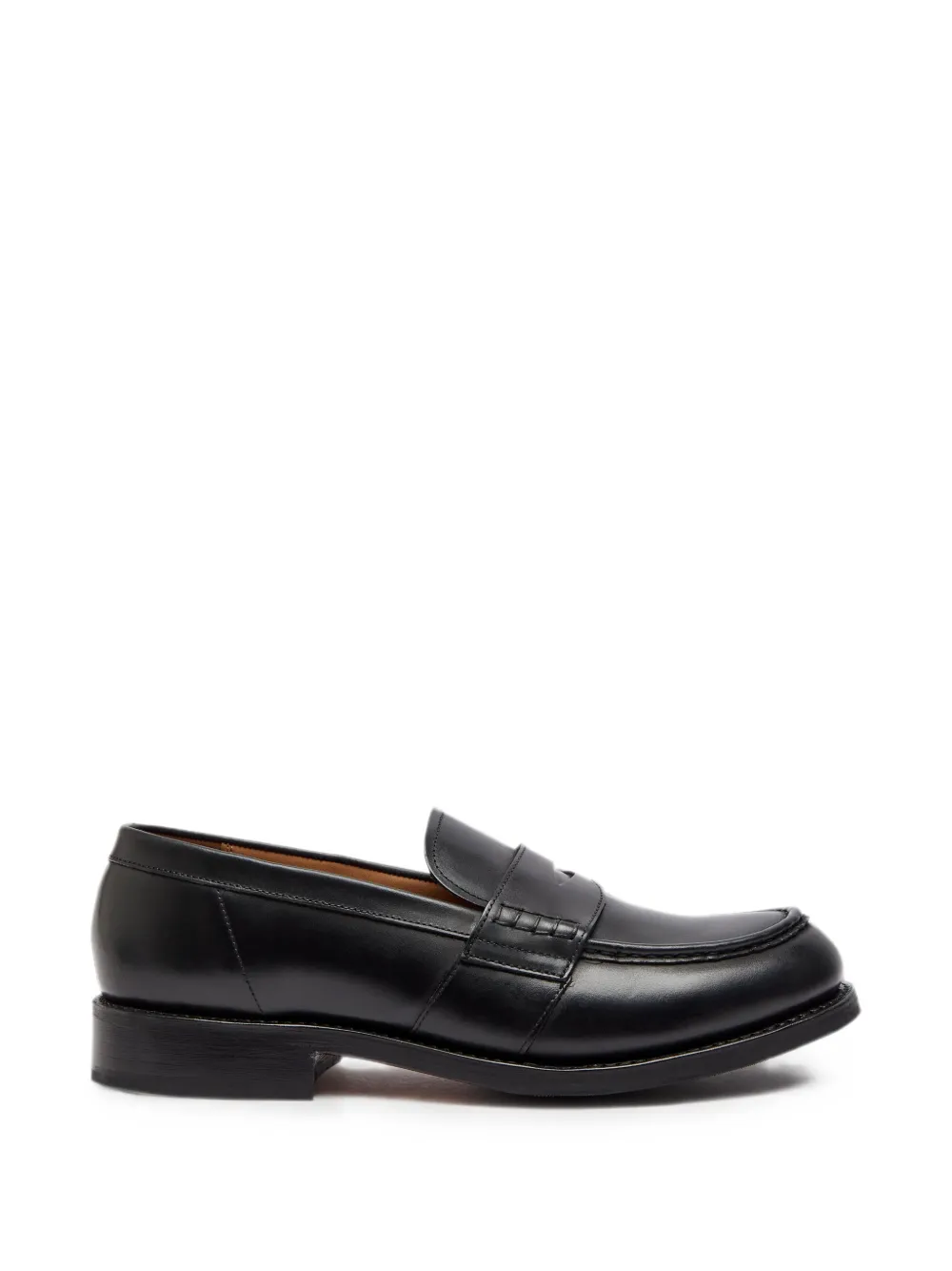Grenson Nate leather penny loafers - Nero