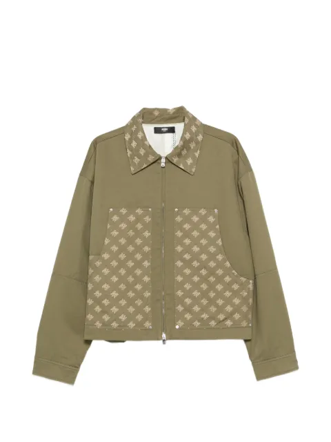 AMIRI monogram-pattern panelled jacket