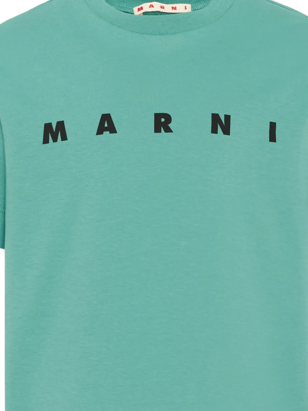 Marni Kids T-shirt met logoprint Groen