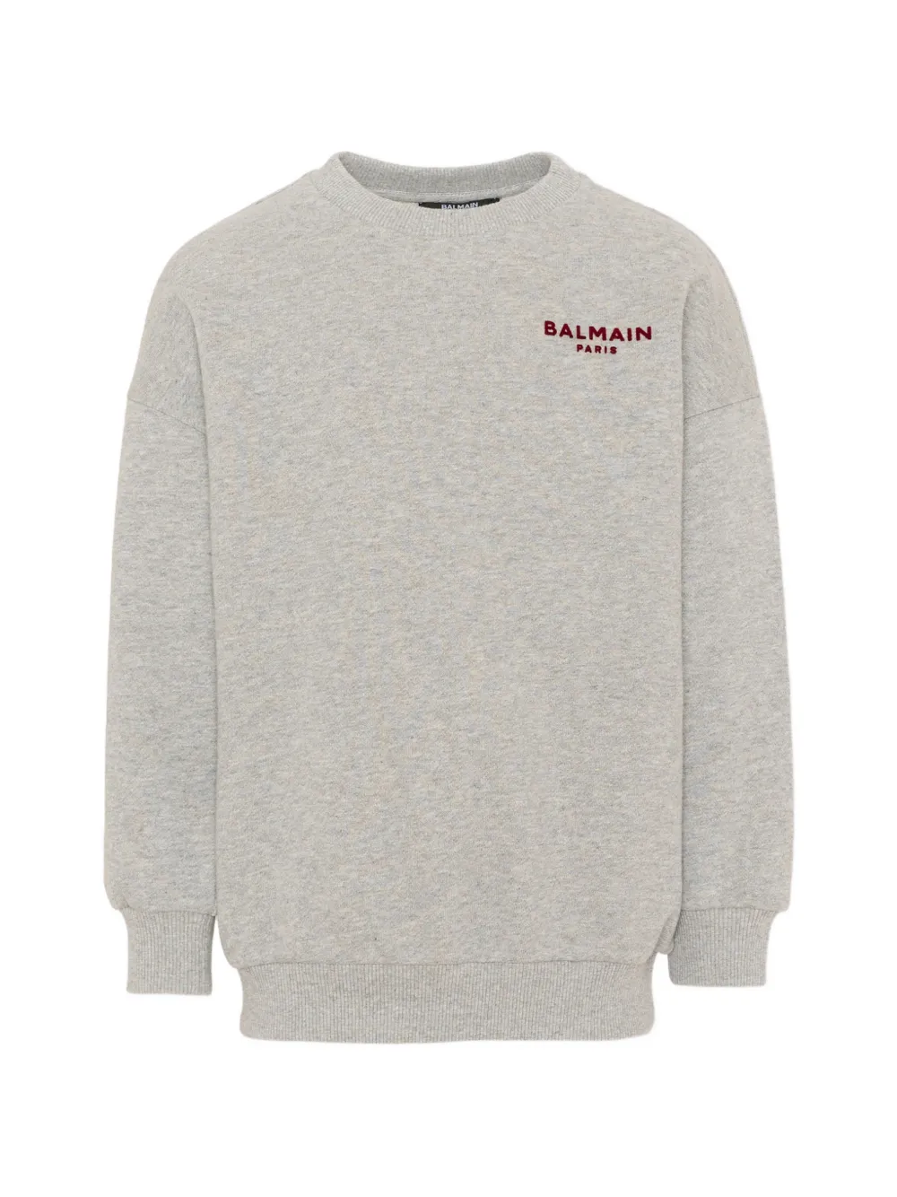 Balmain Kids logo-embroidered sweatshirt - Grau