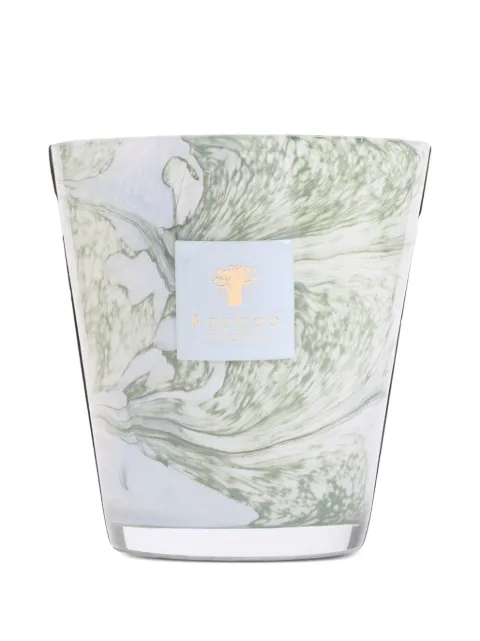 Baobab Collection marble-effect glass candle