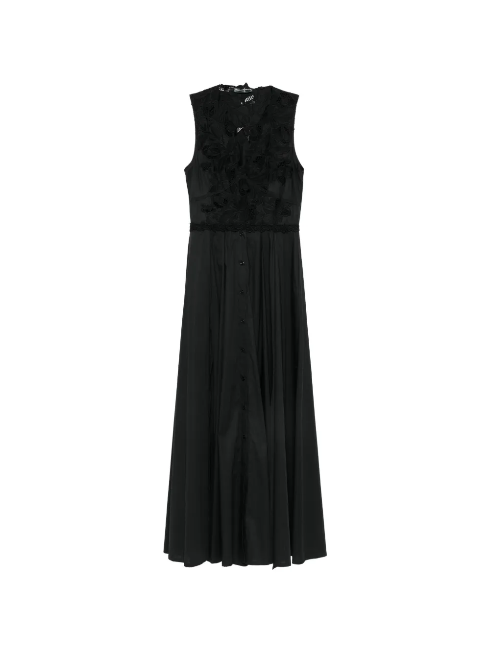 Ermanno Scervino Abito lungo in pizzo - Nero