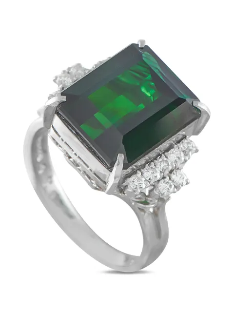 LB Exclusive anillo con turmalina y diamante