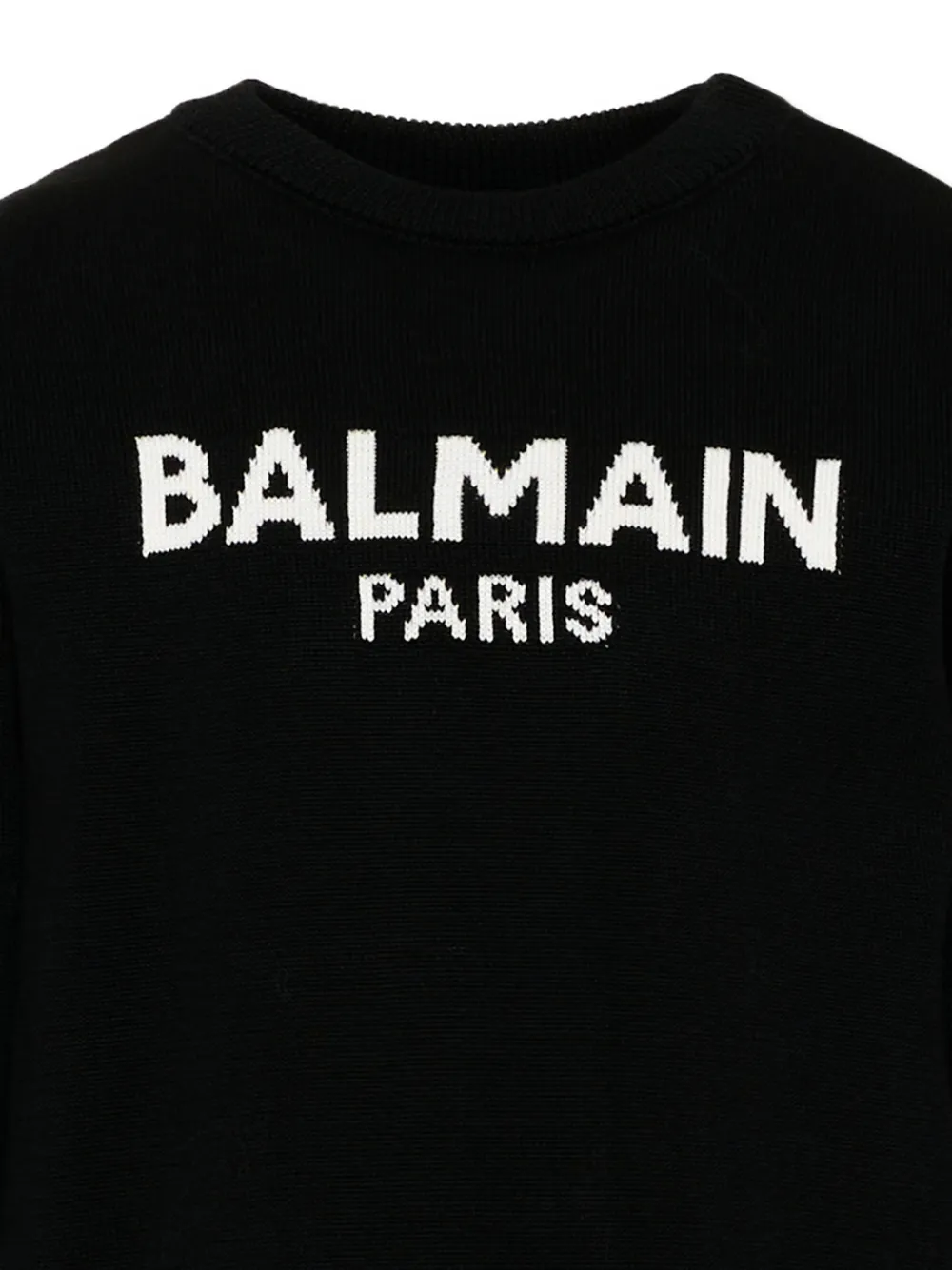 Balmain Kids Trui met intarsia logo Zwart