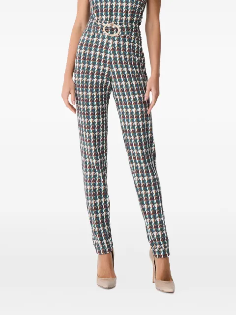 One Up Calça Isadora com padronagem pied-de-poule