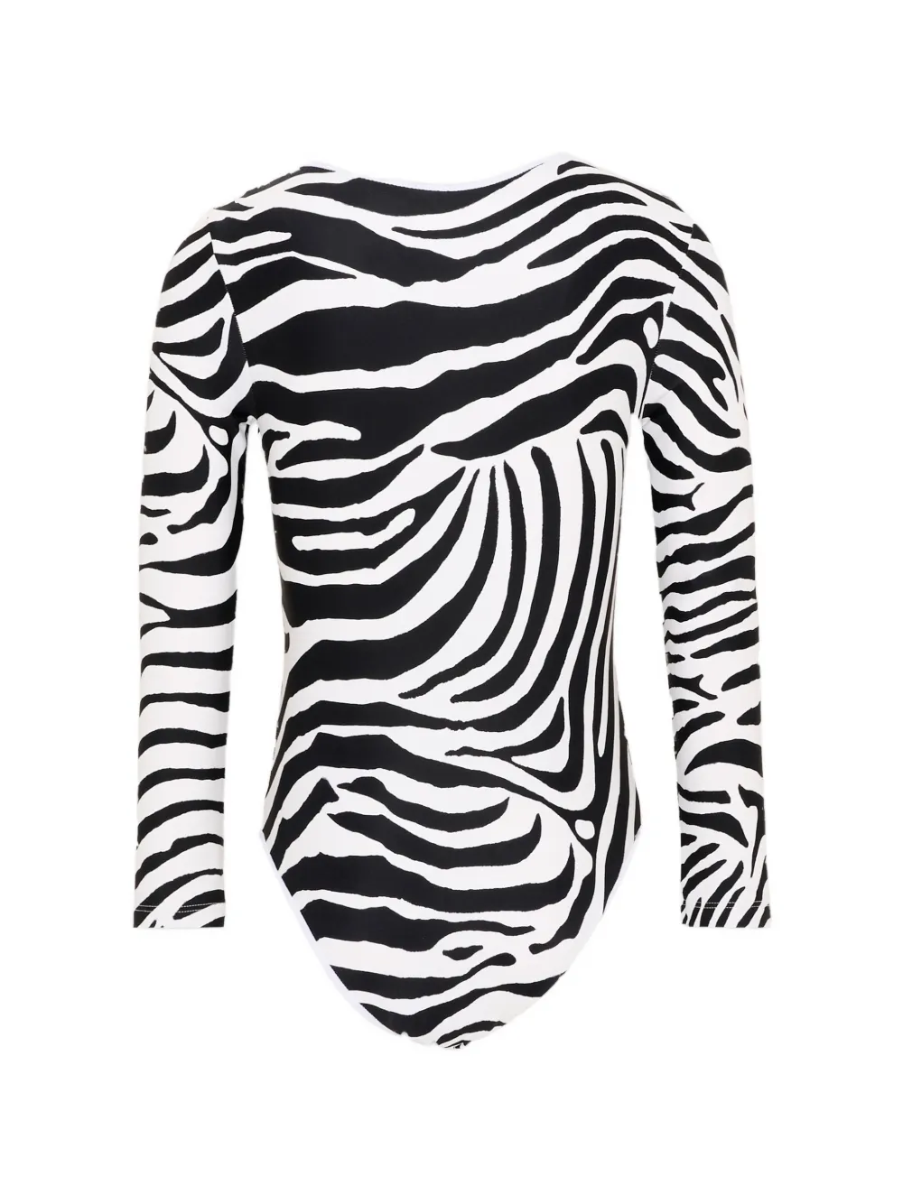 Balmain Kids Badpak met zebra-print en lange mouwen Wit