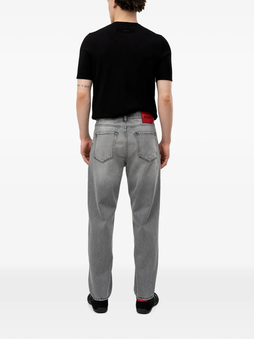  Hugo Logo-patch Jeans - Gris 