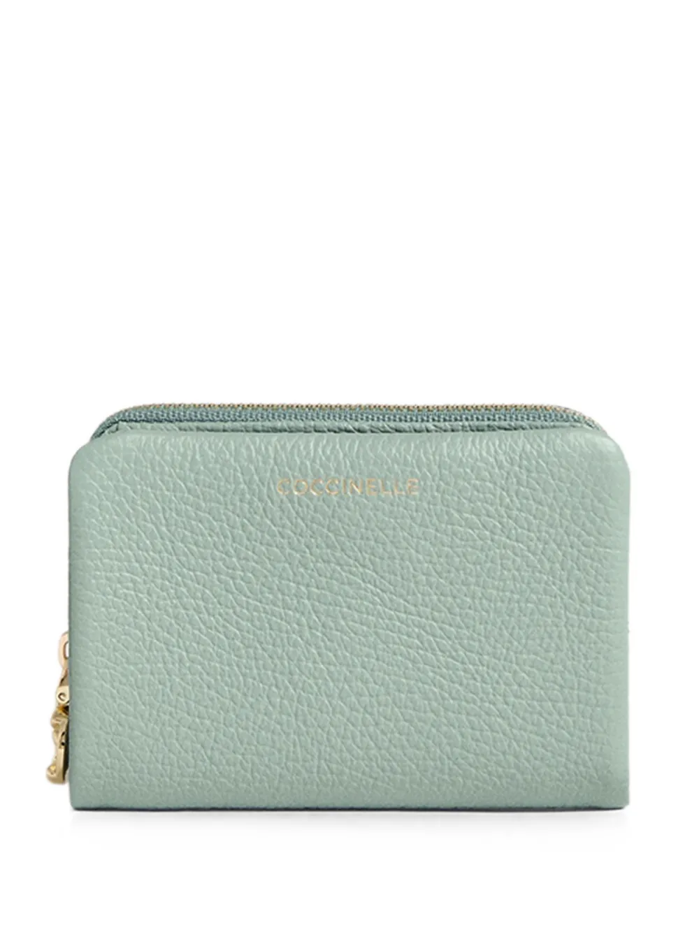 Coccinelle medium C-Me grained-leather wallet - Verde