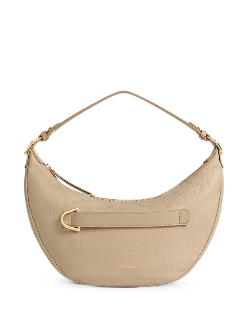 Coccinelle medium Paki crescent-shaped shoulder bag - Neutrals