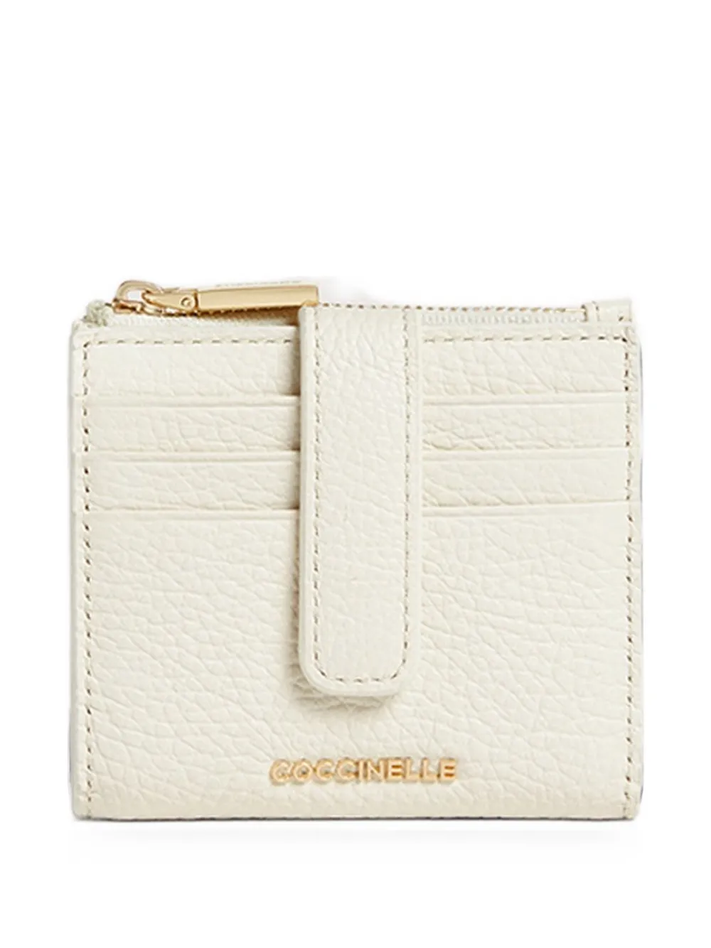 Coccinelle medium Metallic leather wallet - Toni neutri