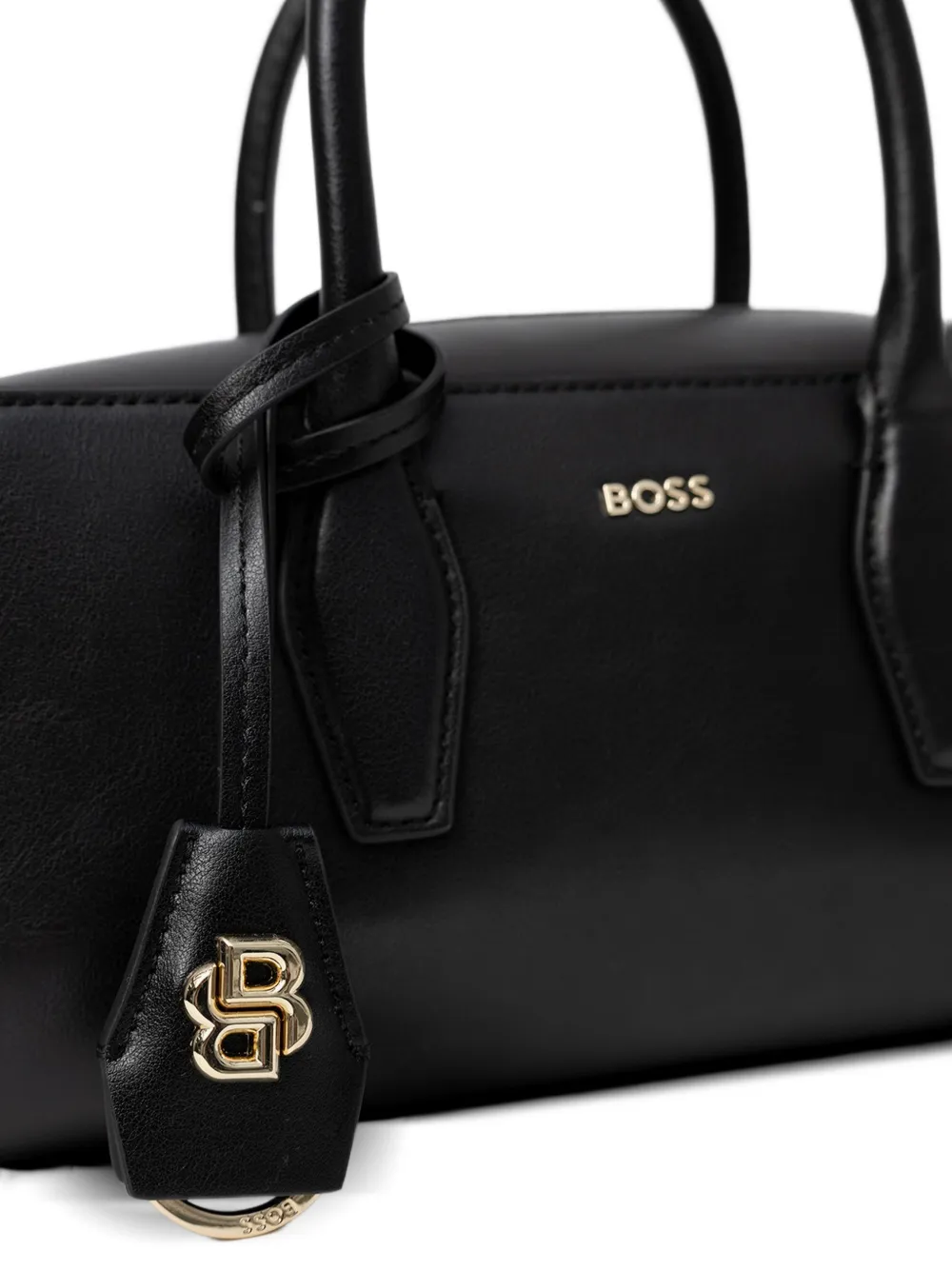BOSS Shopper met logoplakkaat Zwart