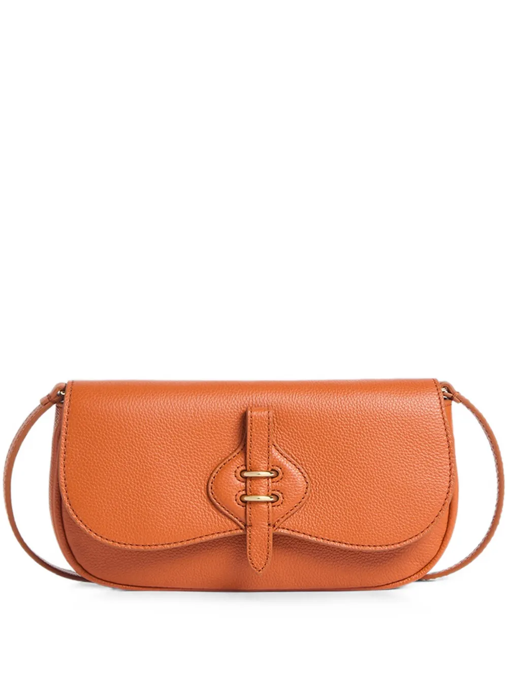 Coccinelle small Mavery pebbled-leather shoulder bag - Arancione