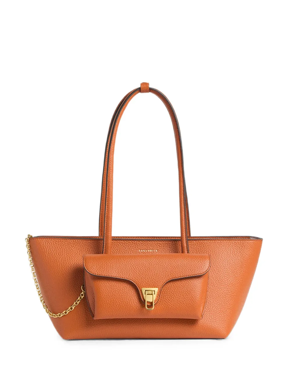 Coccinelle medium Double Beat pouch-detail shoulder bag - Arancione