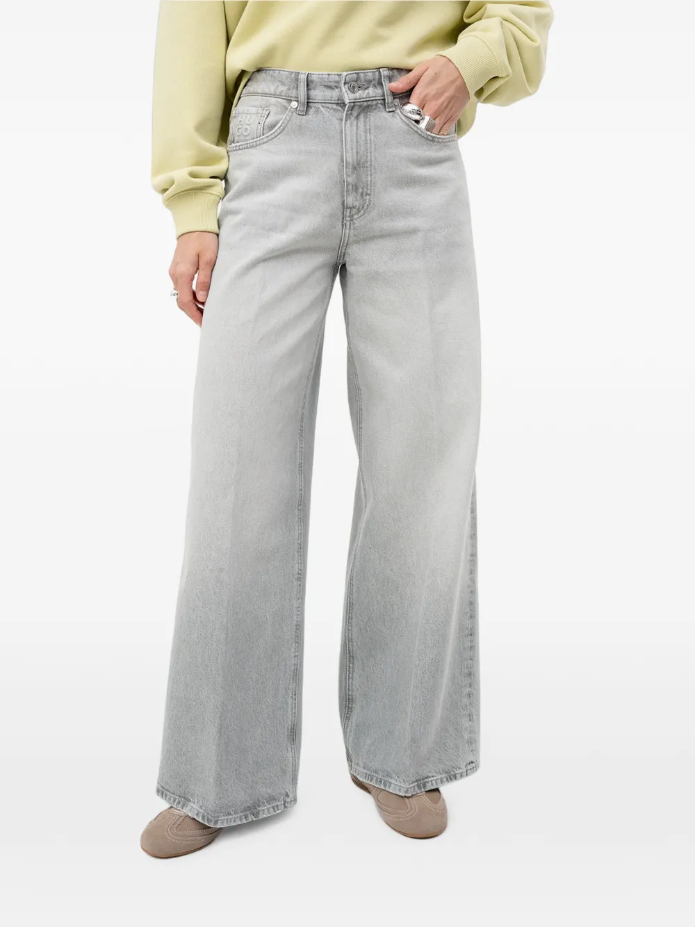 HUGO wide-leg jeans - Grigio