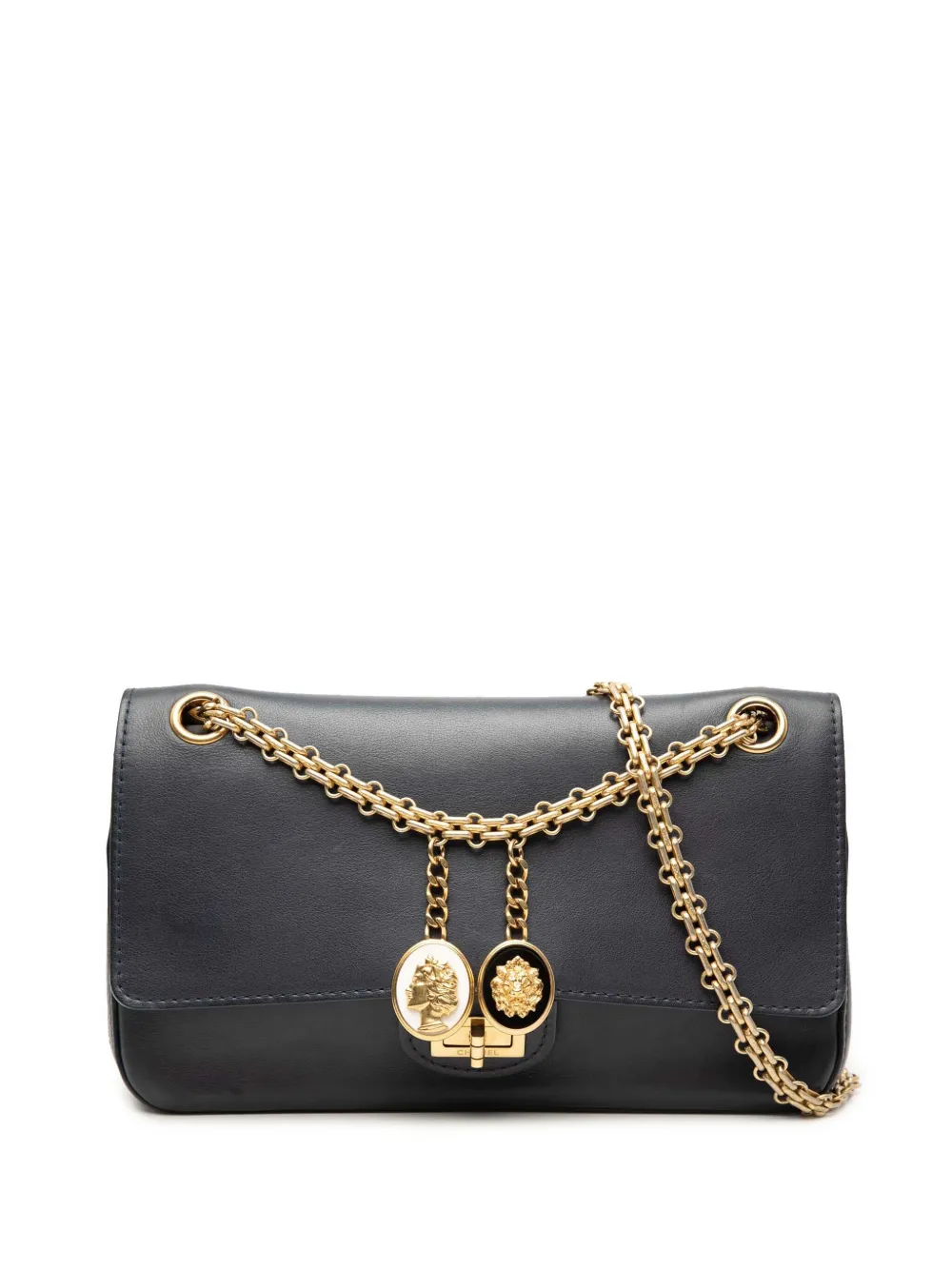 CHANEL Pre-Owned 2016-2017 Calfskin Reissue 2.55 Medallion Nude Double Flap 225 shoulder bag - Blu