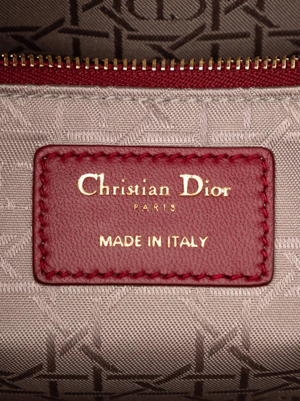 Christian Dior Pre-Owned 2018 Large Lambskin Cannage Lady Dior