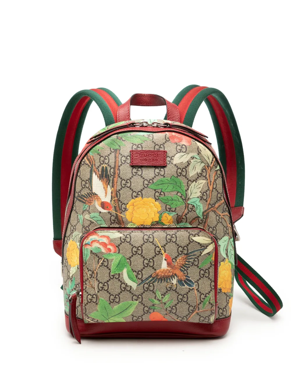 Gucci Pre-Owned 2000-2015 Small GG Supreme Web Tian backpack - Rosso