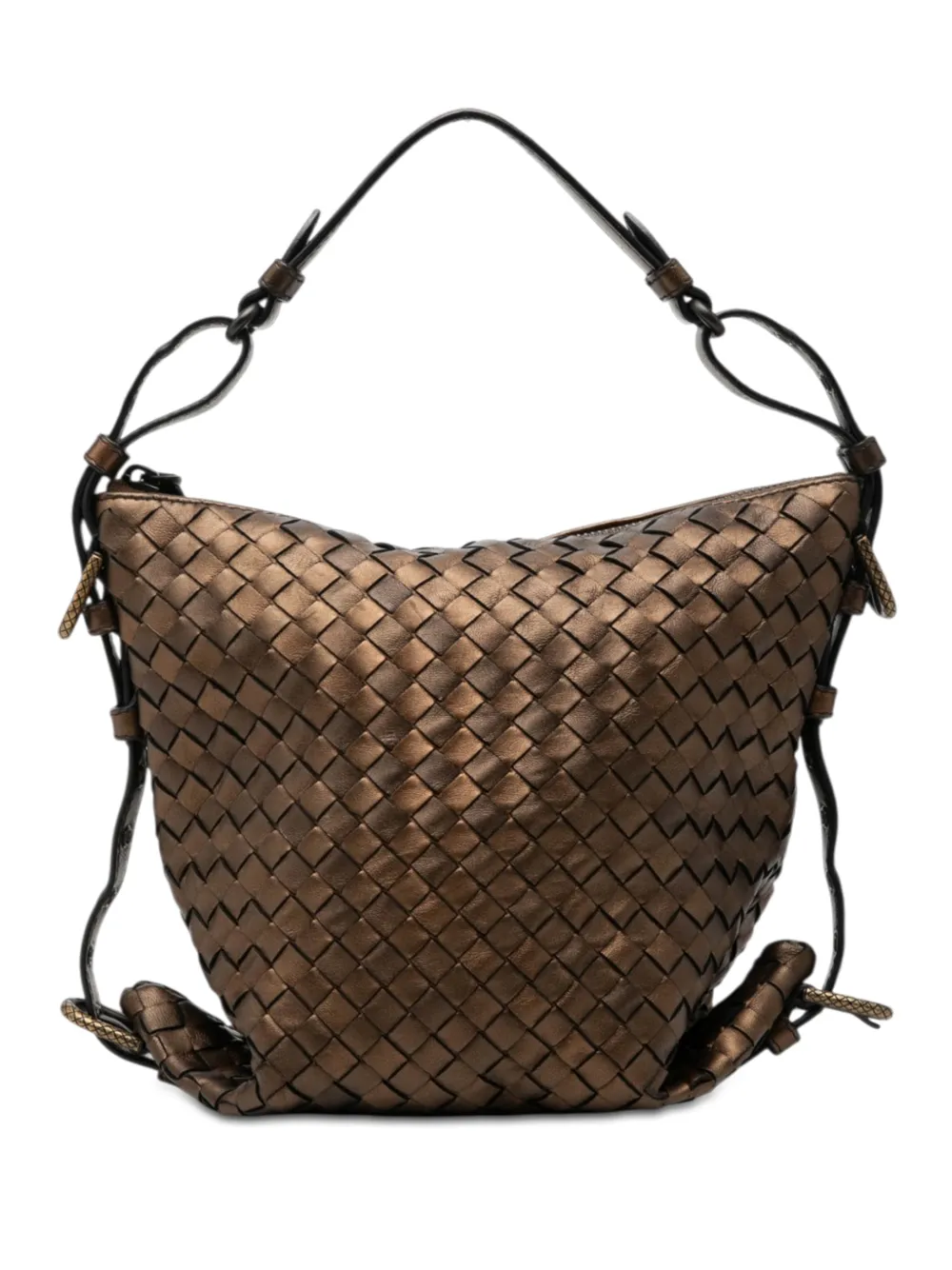 Bottega Veneta Pre-Owned 2012-2026 Intrecciato-Handtasche mit Gürtel - Braun