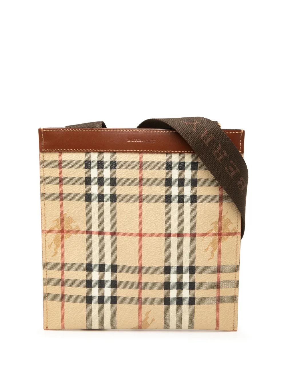 Burberry Pre-Owned 2000-2017 Haymarket Check Coated Canvas crossbody bag - Neutrals