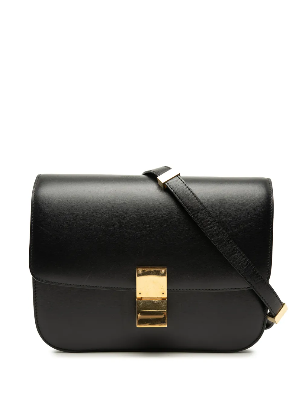 Celine Pre-Owned 2010-2026 Medium Calfskin Classic Box crossbody bag - Black