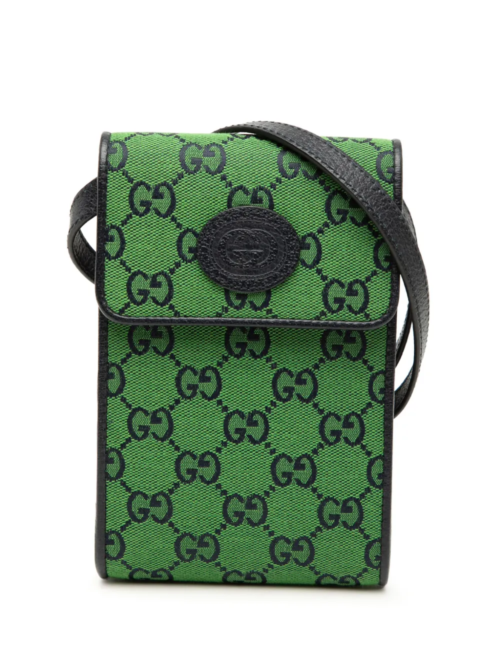 Gucci Pre-Owned 2000-2015 GG Canvas Phone Case crossbody bag - Verde