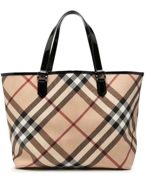 Burberry Pre-Owned 2000-2017 Supernova Check Coated Canvas tote bag