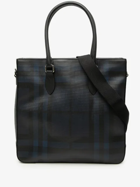 Burberry Pre-Owned 2000-2017 London Check Coated Canvas Kenneth satchel