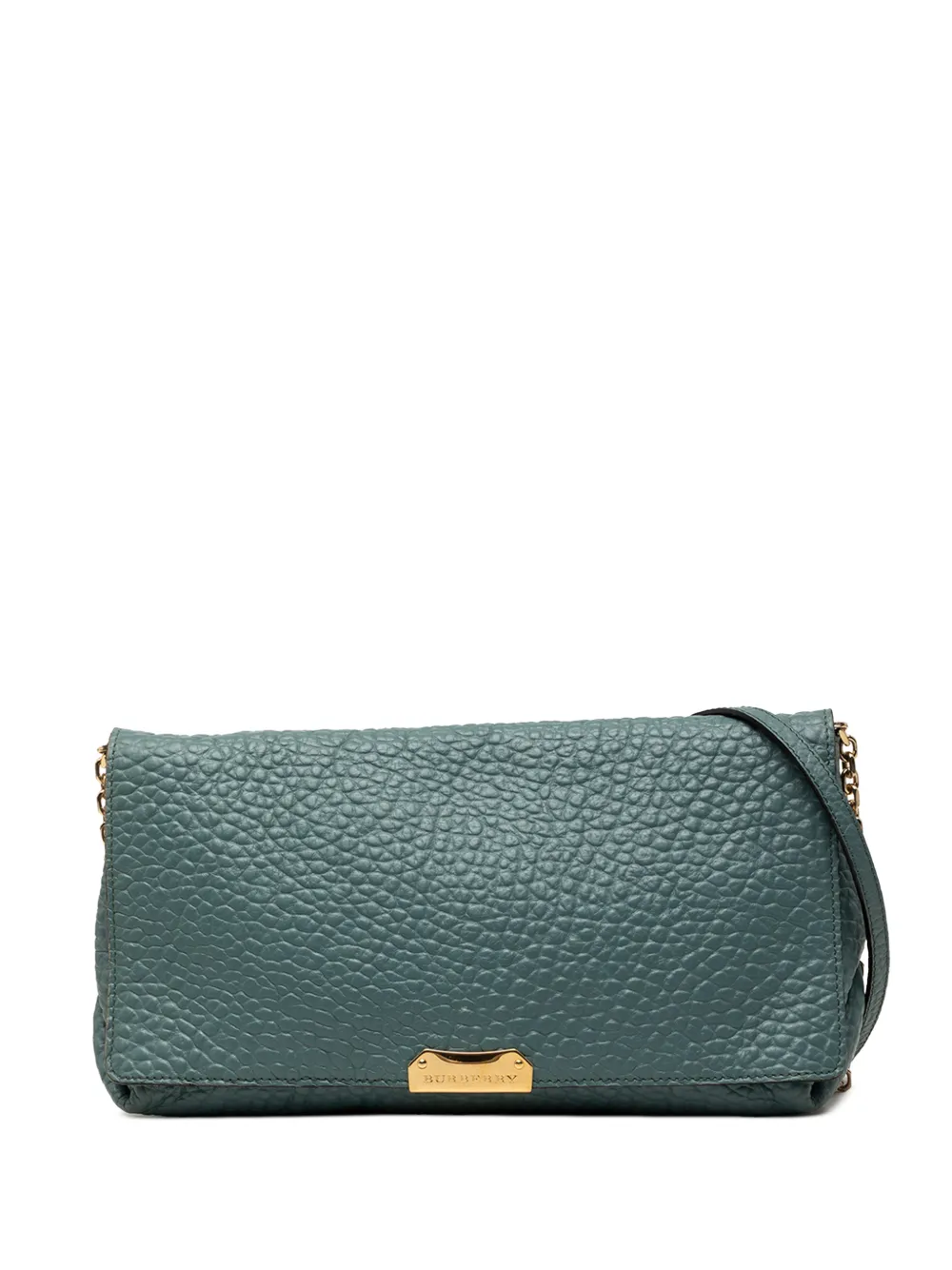 Burberry Pre-Owned 2000-2017 Medium Grained Calfskin Mildenhall crossbody bag - Blue
