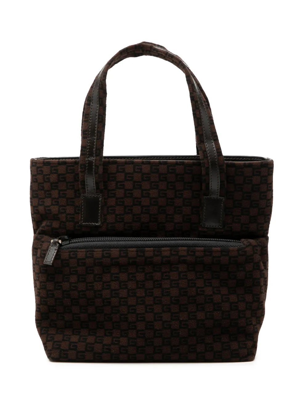 Gucci Pre-Owned 1990-2000 Jacquard Square G tote bag - Marrone