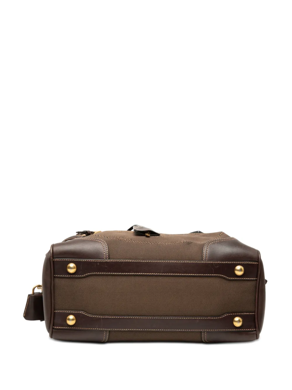 Prada Pre-Owned 2000-2026 キャンバス カナパ ロゴ サッチェルバッグ