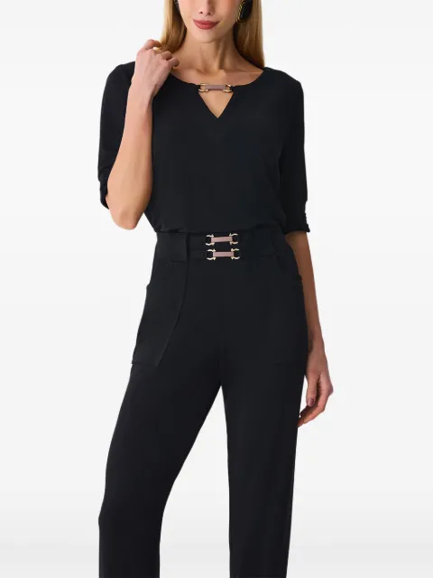 One Up Blusa gola V com ferragem dourada