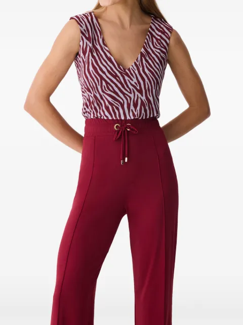 One Up Blusa Alana com estampa de zebra