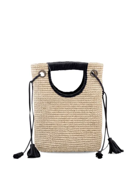Sensi Studio tassel-detail woven tote bag
