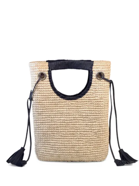 Sensi Studio tassel-detail woven tote bag