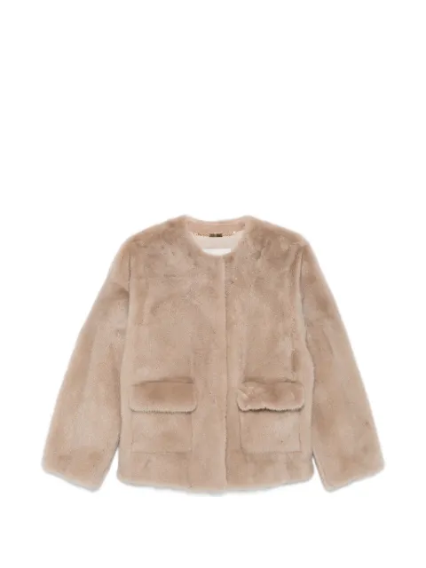Manzoni 24 round-neck flap-pocket coat
