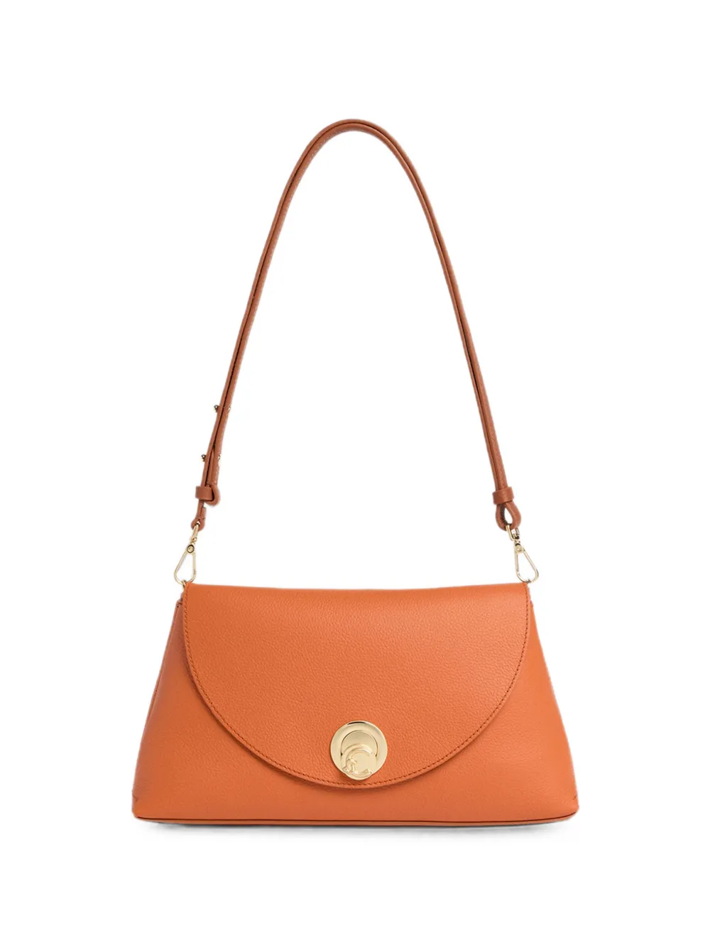 Coccinelle medium Nikla logo-plaque shoulder bag - Arancione