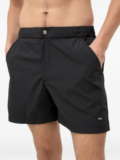 BOSS monogram-print swim shorts
