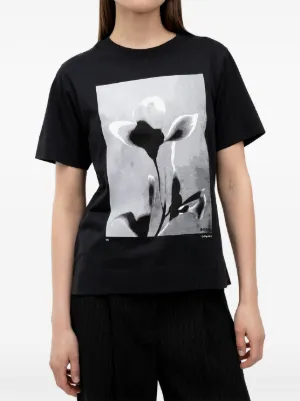 Ann Demeulemeester グラフィック Tシャツ | ブラック | FARFETCH JP