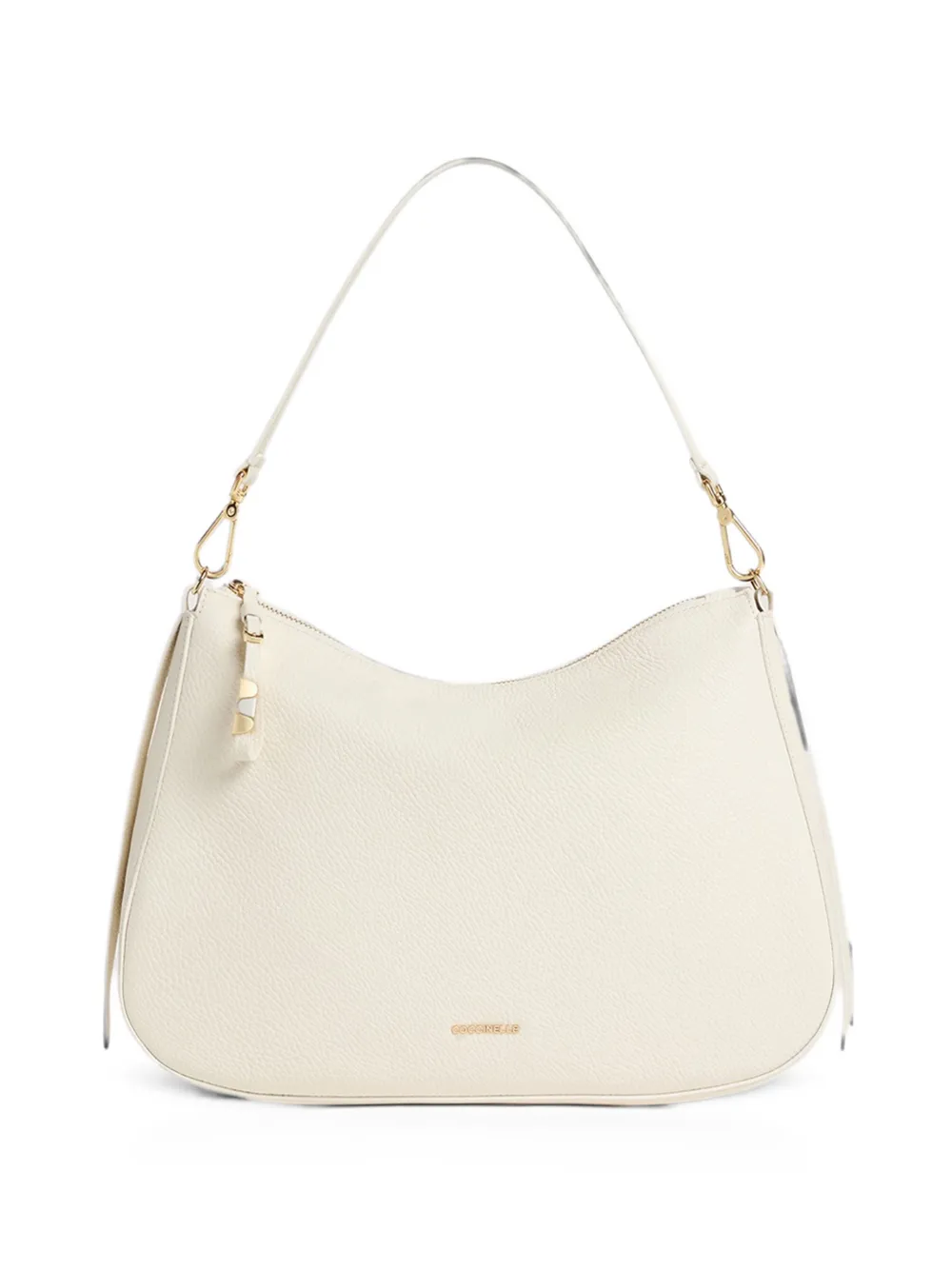 Coccinelle small Nory grained-leather shoulder bag - Toni neutri