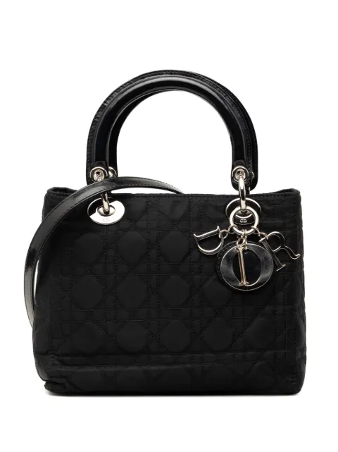 Christian Dior Pre-Owned 2002 Medium Nylon Cannage Lady Dior satchel