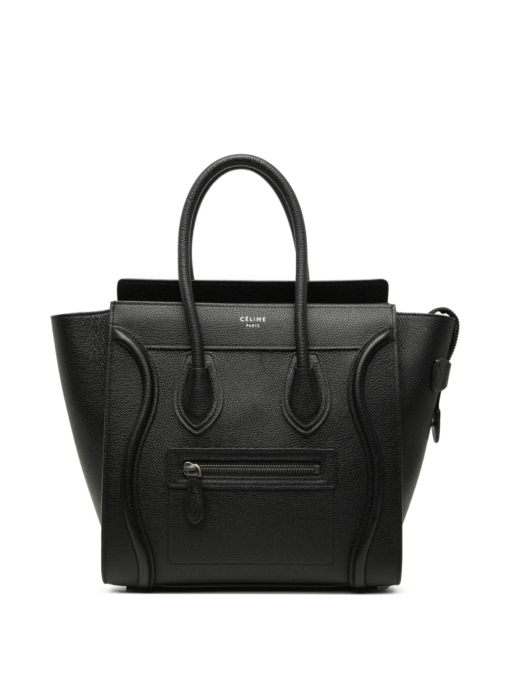 Celine Pre-Owned 2018 Mini Grained Calfskin Luggage tote bag - Black