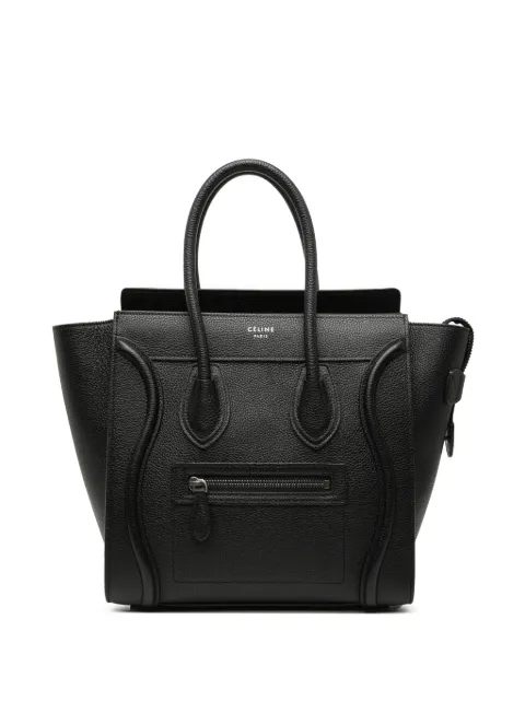 Celine Pre-Owned 2018 Mini Grained Calfskin Luggage tote bag