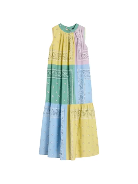 Weekend Max Mara bandana-print tiered shift maxi dress