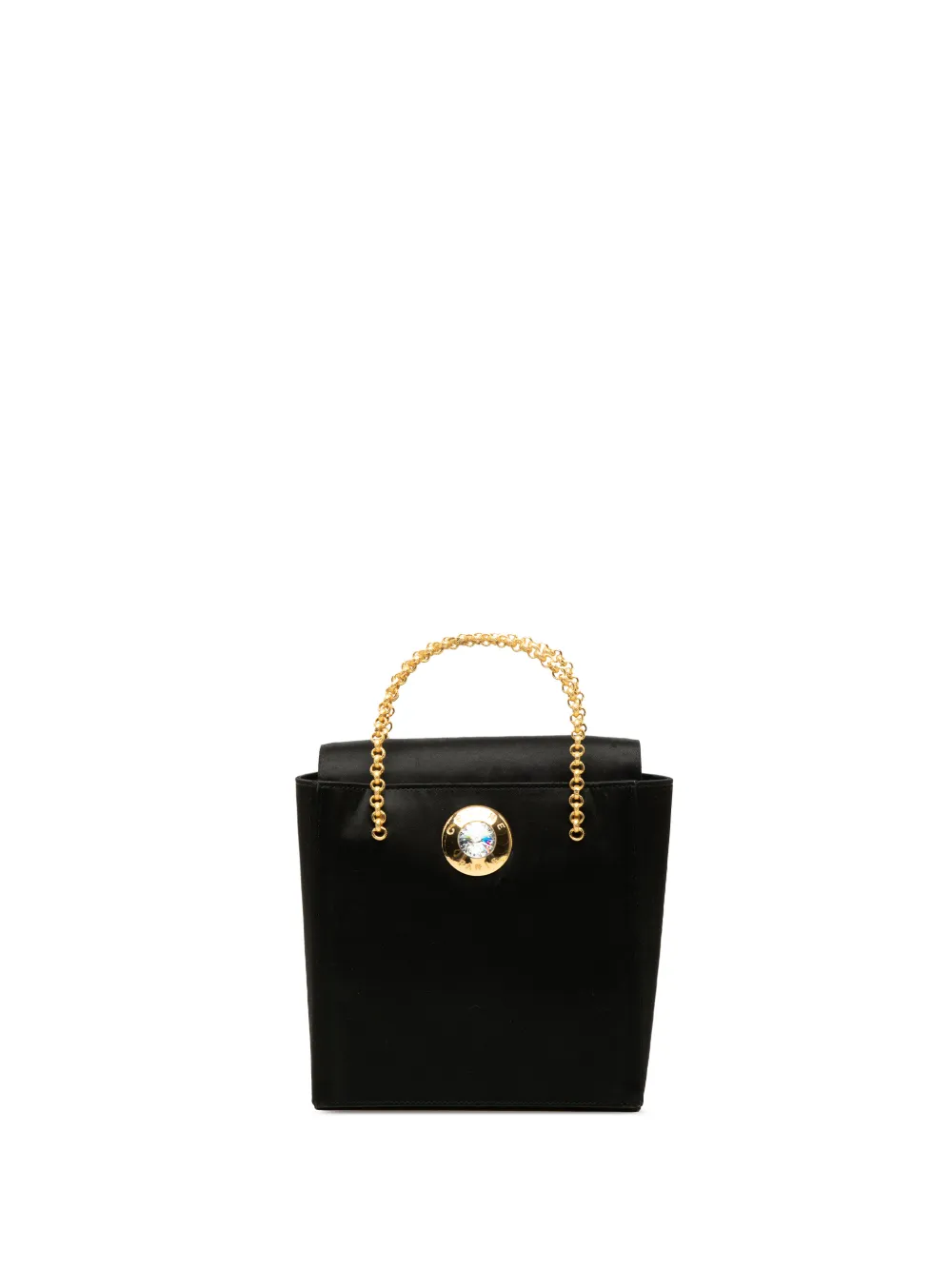 Celine Pre-Owned 2001 Satin Starball Chain Top Handle Bag handbag - Nero