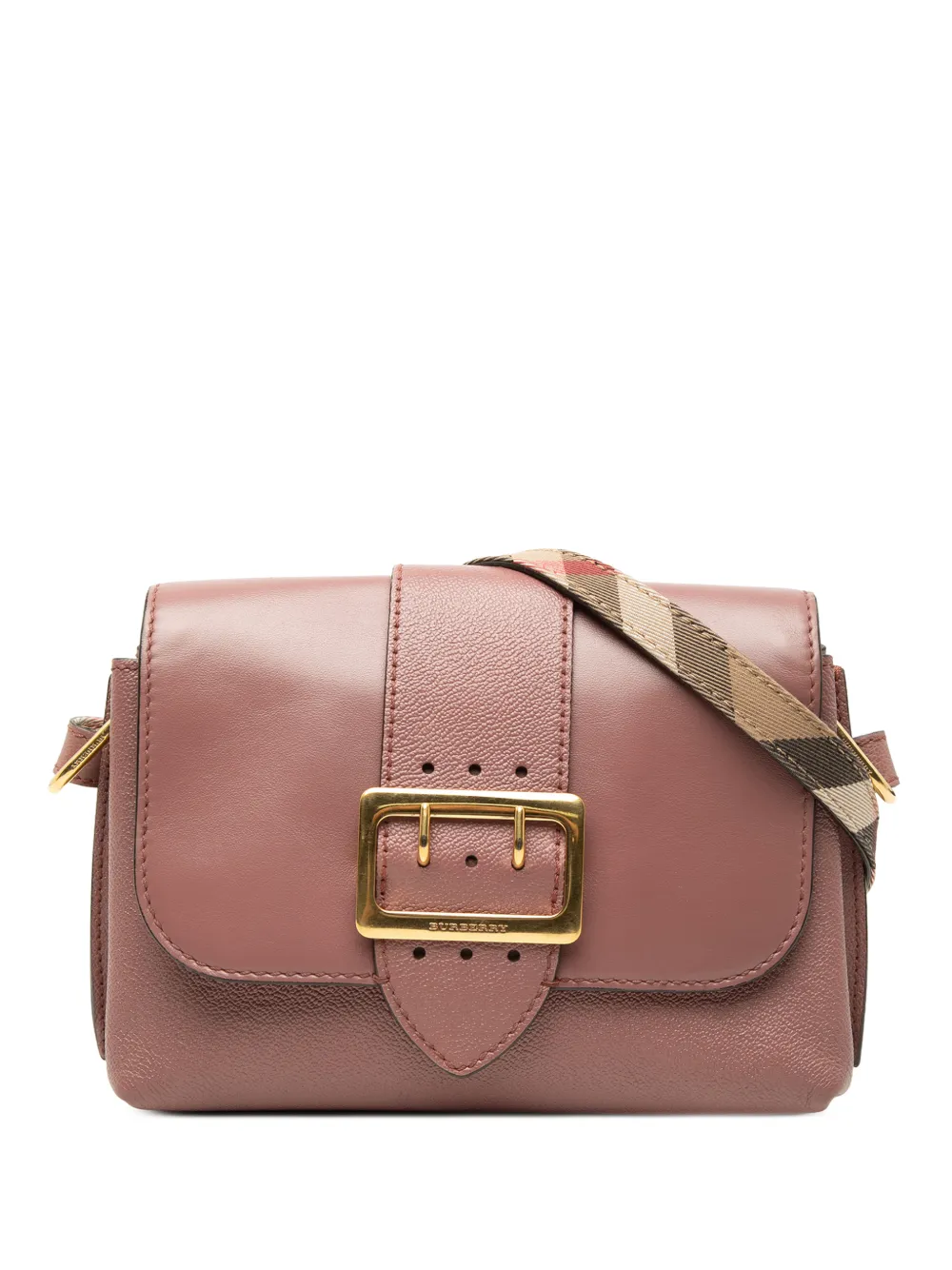 Burberry Pre-Owned 2000-2017 Small Leather Medley Buckle crossbody bag - Pink