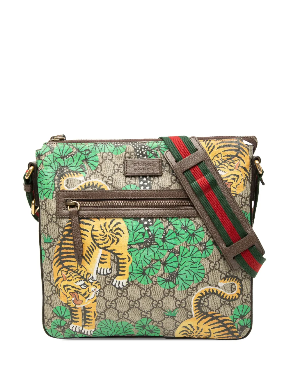 Gucci Pre-Owned 2000-2015 GG Supreme Web Bengal crossbody bag - Toni neutri