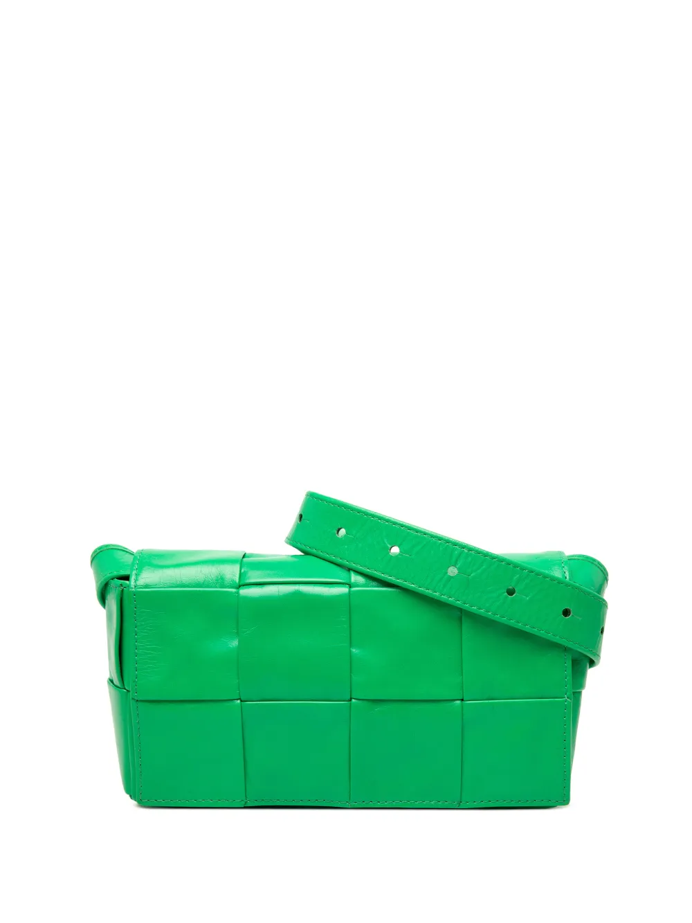 Bottega Veneta Pre-Owned 2012-2026 Mini Paper Intrecciato Cassette Gürteltasche aus Kalbsleder - Grün
